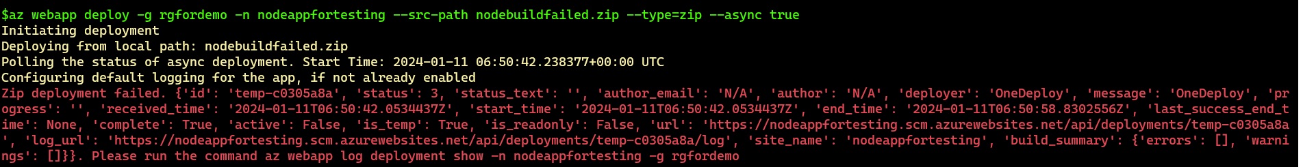Deployment without tracking